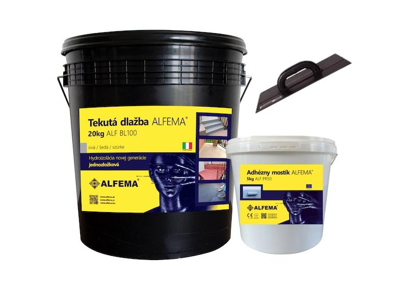 SET NA 10m2 - ALF BL100 Šedá TEKUTÁ DLAŽBA ALFEMA